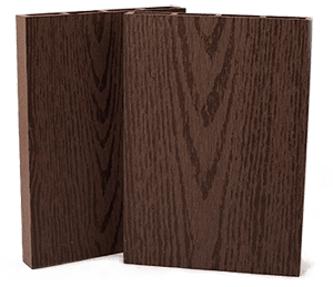 Sötétbarna famintás Simple WPC kerítéselem.